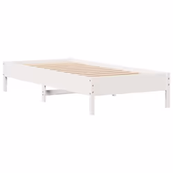 vidaXL Bookcase Bed without Mattress Bed White Small Single Solid Wood Pine - Additional view 7