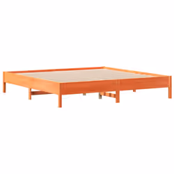 vidaXL Bookcase Bed without Mattress Wax Brown Super King Solid Wood Pine - Additional view 7