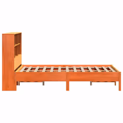 vidaXL Bookcase Bed without Mattress Bed Wax Brown 160x200cm Solid Wood Pine - Additional view 4