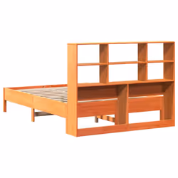 vidaXL Bookcase Bed without Mattress Bed Wax Brown 160x200cm Solid Wood Pine - Additional view 5