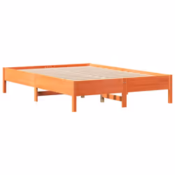 vidaXL Bookcase Bed without Mattress Bed Wax Brown 160x200cm Solid Wood Pine - Additional view 7