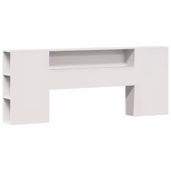 vidaXL Bookcase Bed without Mattress Bed Base White 200x200cm Solid Wood Pine - Additional view 6