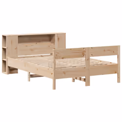 vidaXL Bookcase Bed without Mattress Home Bed Base 120x200cm Solid Wood Pine