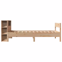 vidaXL Bookcase Bed without Mattress 75x190 cm Small Single Solid Wood Pine - Additional view 4