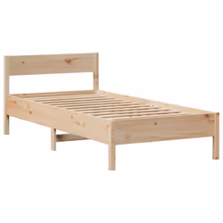 vidaXL Bookcase Bed without Mattress 75x190 cm Small Single Solid Wood Pine - Additional view 7