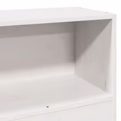 vidaXL Bookcase Bed without Mattress Bed White Small Single Solid Wood Pine - Additional view 8