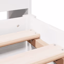 vidaXL Bookcase Bed without Mattress Home Bed Frame Solid Wood Pine - white, 160 x 200 cm - Additional view 8
