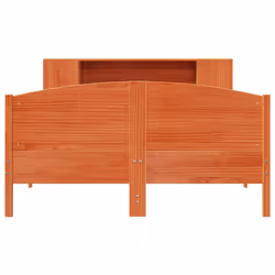 vidaXL Bookcase Bed without Mattress Bed Wax Brown 140x200cm Solid Wood Pine - Additional view 3