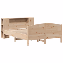 vidaXL Bookcase Bed without Mattress Home Bed Base 120x200cm Solid Wood Pine