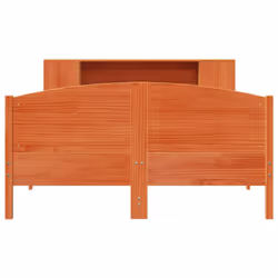 vidaXL Bookcase Bed without Mattress Bed Wax Brown 120x200cm Solid Wood Pine