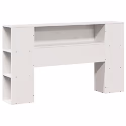 vidaXL Bookcase Bed without Mattress Bed Base White 120x190cm Solid Wood Pine - Additional view 6