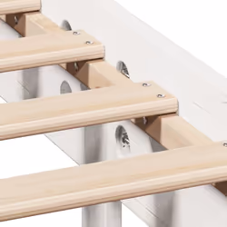 vidaXL Bookcase Bed without Mattress Bed Base White 120x190cm Solid Wood Pine - Additional view 9