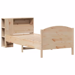 vidaXL Bookcase Bed without Mattress 75x190cm Small Single Solid Wood Pine