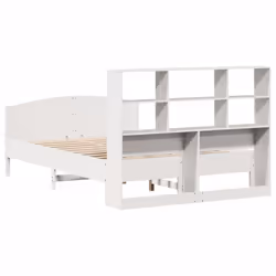 vidaXL Bookcase Bed without Mattress White 120x190 cm Small Double Solid Wood Pine - Additional view 5