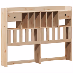 vidaXL Bookcase Bed without Mattress Home Bed Base 140x200cm Solid Wood Pine - Additional view 6