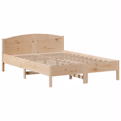 vidaXL Bookcase Bed without Mattress Home Bed Base 140x200cm Solid Wood Pine - Additional view 7