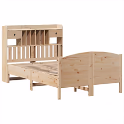 vidaXL Bookcase Bed without Mattress Bed 135x190 cm Double Solid Wood Pine