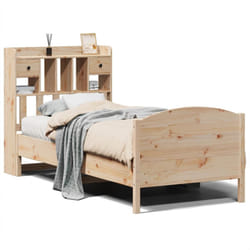 vidaXL Bookcase Bed without Mattress Home Bed Base 100x200cm Solid Wood Pine