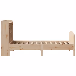 vidaXL Bookcase Bed without Mattress Home Bed Base 100x200cm Solid Wood Pine - Additional view 4