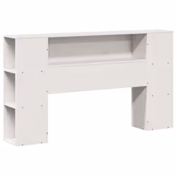 vidaXL Bookcase Bed without Mattress Bed Base White 160x200cm Solid Wood Pine - Additional view 6