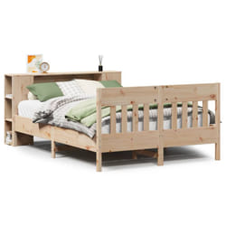 vidaXL Bookcase Bed without Mattress Home Bed Base 120x200cm Solid Wood Pine