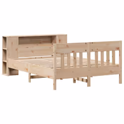 vidaXL Bookcase Bed without Mattress Home Bed Base 120x200cm Solid Wood Pine