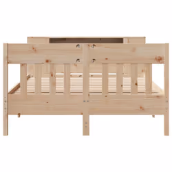 vidaXL Bookcase Bed without Mattress 120x190 cm Small Double Solid Wood Pine