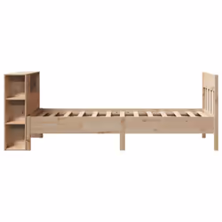 vidaXL Bookcase Bed without Mattress Home Bed Base 90x200cm Solid Wood Pine