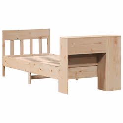 vidaXL Bookcase Bed without Mattress 75x190 cm Small Single Solid Wood Pine - Additional view 5