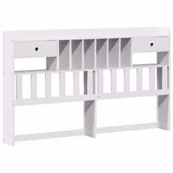 vidaXL Bed Frame without Mattress White 180x200 cm Super King Solid Wood Pine - Additional view 5
