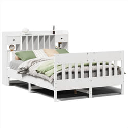 vidaXL Bed Frame without Mattress Bed Base White 160x200 cm Solid Wood Pine