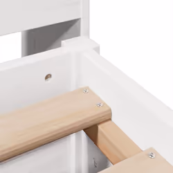 vidaXL Bed Frame without Mattress Bed Base White 160x200 cm Solid Wood Pine - Additional view 8