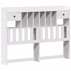 vidaXL Bed Frame without Mattress White 150x200 cm King Size Solid Wood Pine - Additional view 5