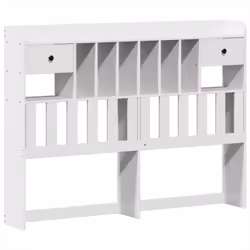 vidaXL Bed Frame without Mattress Bed Base White 140x200 cm Solid Wood Pine - Additional view 5