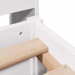 vidaXL Bed Frame without Mattress Bed Base White 140x200 cm Solid Wood Pine - Additional view 8