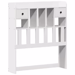 vidaXL Bed Frame without Mattress White 75x190 cm Small Single Solid Wood Pine - Additional view 5