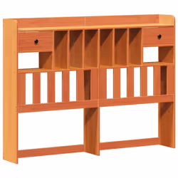 vidaXL Bed Frame without Mattress Bed Wax Brown 160x200 cm Solid Wood Pine - Additional view 5