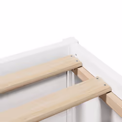vidaXL Bed Frame without Mattress Bed Base Bedstead Solid Wood Pine - white, 140 x 190 cm - Additional view 8