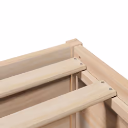 vidaXL Bed Frame without Mattress Bed Wax Solid Wood Pine - natural, 75 x 190 cm - Additional view 8