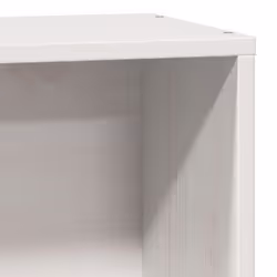 vidaXL Bed Frame without Mattress Bed Wax Solid Wood Pine - white, 75 x 190 cm - Additional view 9