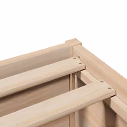 vidaXL Bed Frame without Mattress Bed Base Solid Wood Pine - natural, 90 x 190 cm - Additional view 8