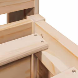 vidaXL Bed Frame without Mattress Solid Wood Pine - natural, 135 x 190 cm - Additional view 8