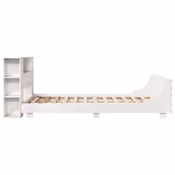 vidaXL Bed Frame without Mattress Bed Base Solid Wood Pine - white, 140 x 200 cm - Additional view 6