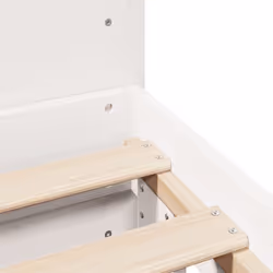 vidaXL Bed Frame without Mattress Bed Base Solid Wood Pine - white, 140 x 200 cm - Additional view 8
