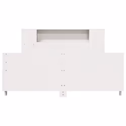 vidaXL Bed Frame without Mattress White 120x190 cm Small Double Solid Wood Pine
