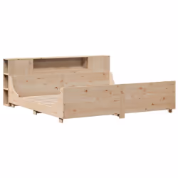 vidaXL Bed Frame without Mattress 180x200 cm Super King Solid Wood Pine