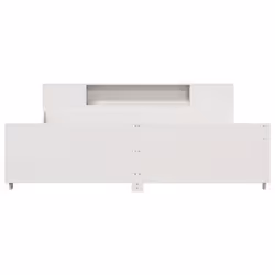 vidaXL Bed Frame without Mattress White 180x200 cm Super King Solid Wood Pine