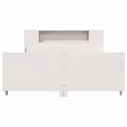 vidaXL Bed Frame without Mattress White 135x190 cm Double Solid Wood Pine