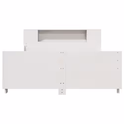 vidaXL Bed Frame without Mattress White 120x190 cm Small Double Solid Wood Pine