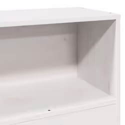 vidaXL Bed Frame without Mattress White Solid Wood Pine - white, 75 x 190 cm - Additional view 9